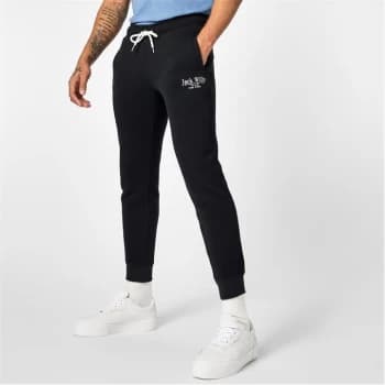 Jack Wills Haydor Graphic Joggers - Black