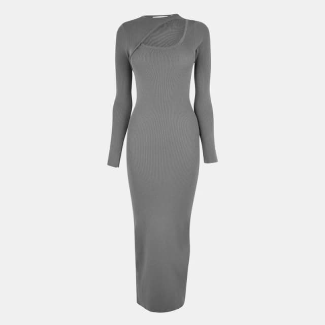 Jack Wills Slash Midi Dress - Green Green 6