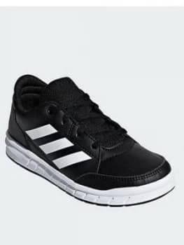 adidas Altasport Junior Trainers, Black/White, Size 5.5