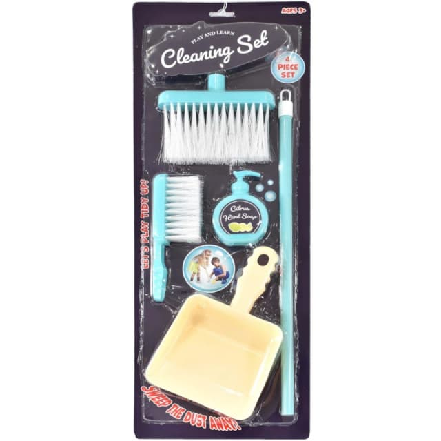 Kandy Toys 4 Piece Play Pretend Cleaning Set Multi