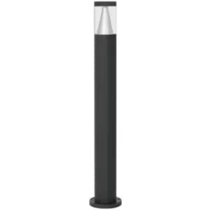 Arrow 83cm Outdoor Bollard Sandy Black Aluminium Silver Aluminium, LED 8W 937Lm 3000K IP65 - Merano