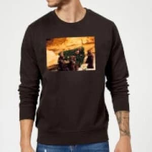 Star Wars Jawas Christmas Tree Black Christmas Sweatshirt - L - Black