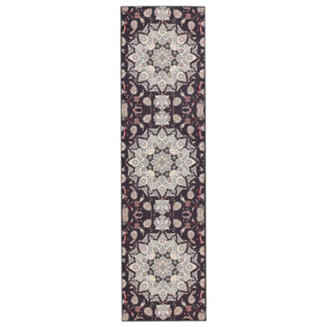 Beliani Rug Aritas Black 80 X 300 Cm