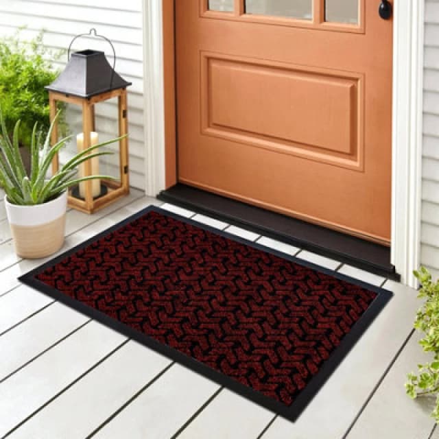 RugsX Doormat Antislip Dunlop 3353 Red - Indoor, Outdoor 40X60 Cm