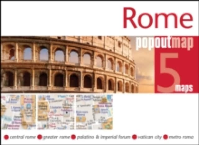Rome PopOut Map : Pocket size, pop up city map of Rome Sheet map, folded
