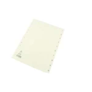Nice Price A4 White 1-10 Polypropylene Index WX01353