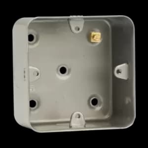 Click Scolmore Essentials Metal Clad 40MM Single Back Box - CL083