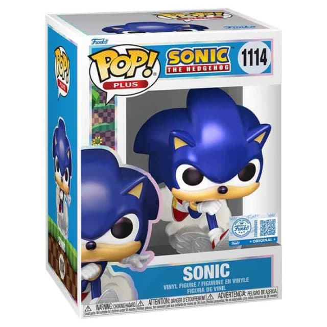AJ Toys & Books Funko Pop Plus: Sonic - Sonic (Pearlescent)