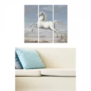 MDF452826874 Multicolor Decorative MDF Painting (3 Pieces)