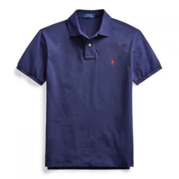 Polo Ralph Lauren Slim Fit Polo Shirt - Navy/Red PP
