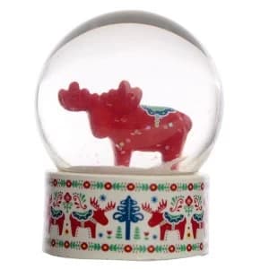 Scandi Moose Waterball Snow Globe
