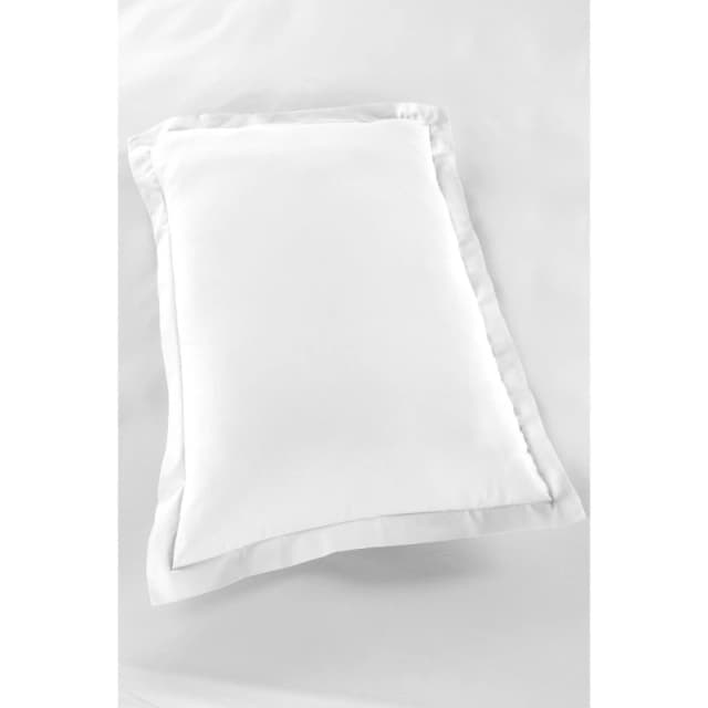 Homelife Non Iron Plain Dyed Oxford Pillowcase - White White One Size