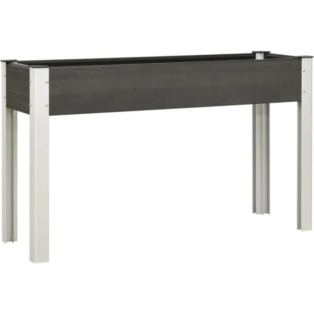 VIDAXL Garden Raised Bed Grey 120x40x75cm WPC vidaXL 362566