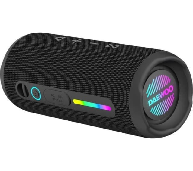 Daewoo Daewoo 30W 'Boom Beat' Portable Bluetooth Speaker, Wireless Outdoor Party in Black One Size Unisex 5024996977103