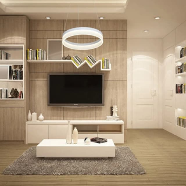 Milagro Ring LED Pendant Lamp 40cm Circular White With Built In Light Source White unisex