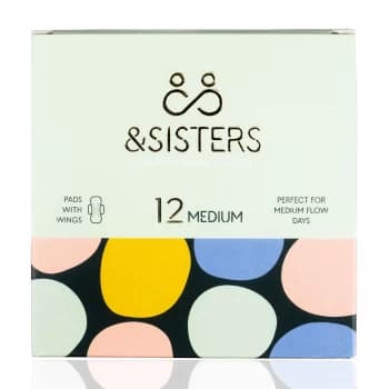 &Sisters Cotton Pads with Wings - Medium 12 pieces
