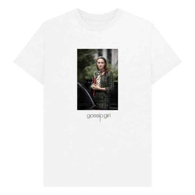 Gossip Girl Mens Blair Waldorf Graphic T-Shirt in White Size: Small White Male S