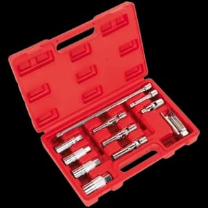 Sealey 11 Piece 3/8" Drive Master Spark/Glow Plug and Oxygen Sensor Service Set 3/8"