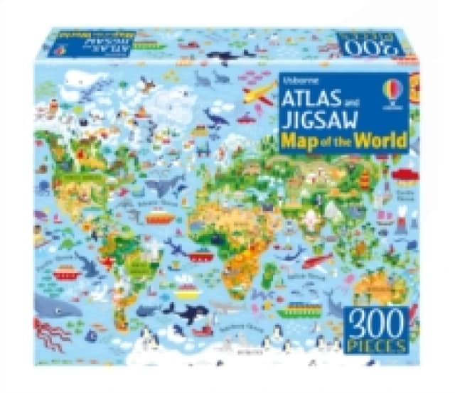 Atlas and Jigsaw Map of the World Paperback / softback