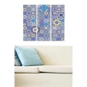 MDF2987533 Multicolor Decorative MDF Painting (3 Pieces)