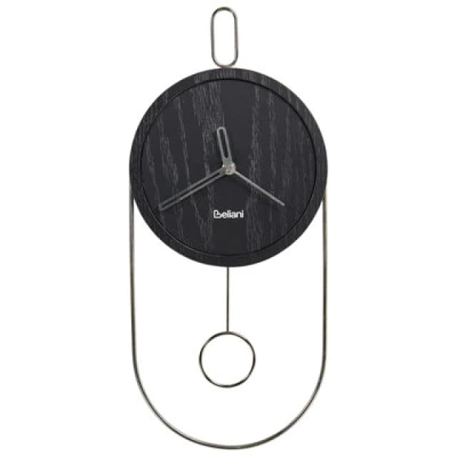 Beliani Retro Wall Clock Sierre 20 Cm Black