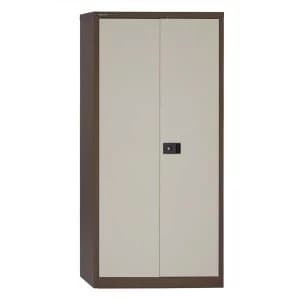 Trexus 72" Steel 2 Door Storage Cupboard W914xD400xH1806mm BrownCream