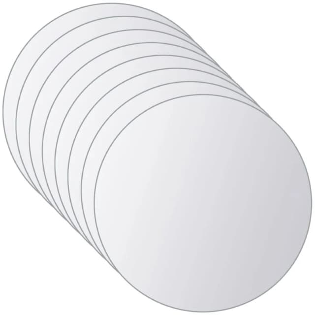 VIDAXL 16 pcs Mirror Tiles Round Glass Vidaxl 8719883873299