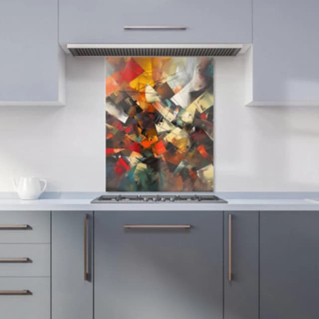 Warren Reed Designer Dynamic Chaos: Energy Unleashed Kitchen Splashback