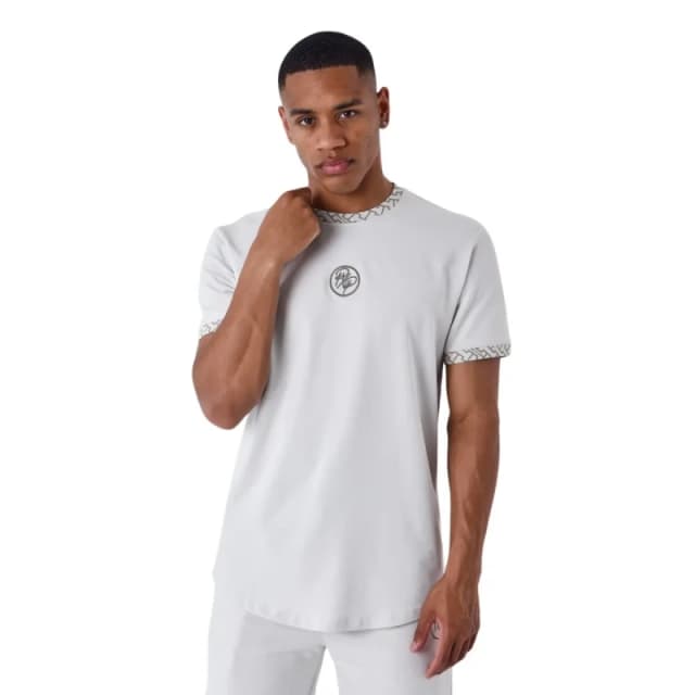 Project X Paris T-Shirt with woven details Project X Paris Labyrinthe Gris Male S