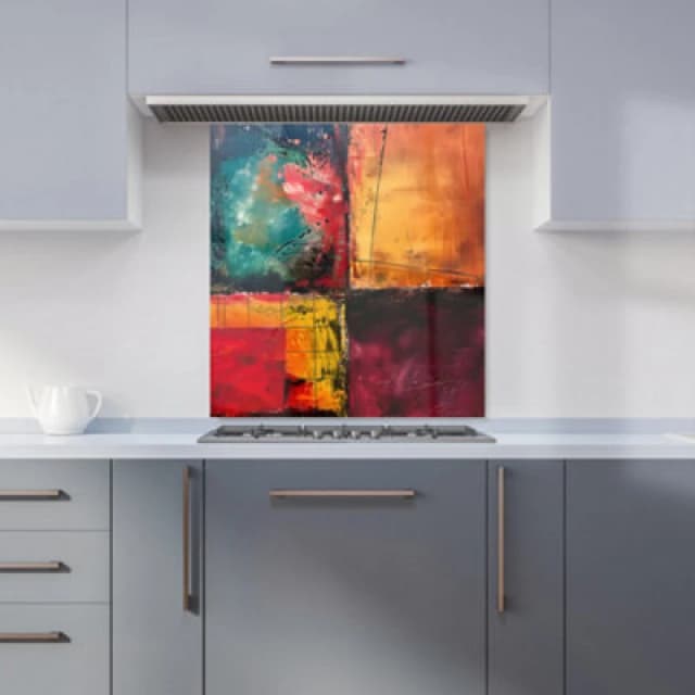 Warren Reed - Designer Geometric Modern Ornment Tea Towel in Green Green Unisex