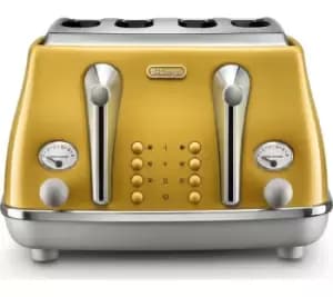 DeLonghi Icona Capitals CTOC4003.Y 4 Slice Toaster