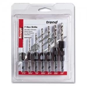 Trend Snappy 7 Piece Hex Shank HSS Drill Set