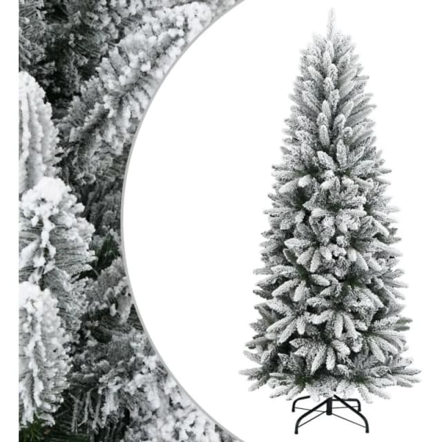 VIDAXL Artificial Christmas Tree with Flocked Snow 210cm pvc&pe Vidaxl 8720287110330