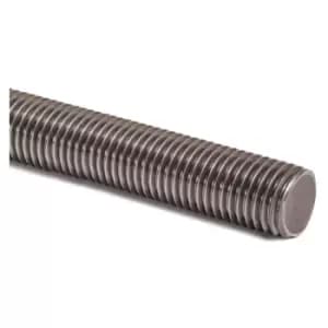 Fully Threaded Rod Zinc Plated Studding Bar Grade 4.8 - 1m Length - Diameter 12mm - Pack of 5