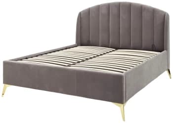 GFW Pettine King Size End Lift Ottoman Bed Frame - Grey