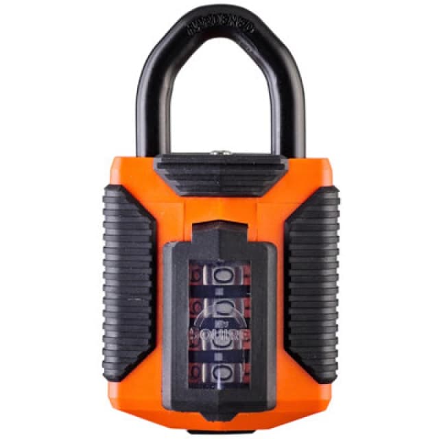 Squire 50Mm All Weather Padlock Four Wheel Combination, Orange CP50/ATLO