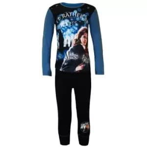 Harry Potter Girls Let The Magic Begin Long-Sleeved Pyjamas (5-6 Years) (Navy/Blue)