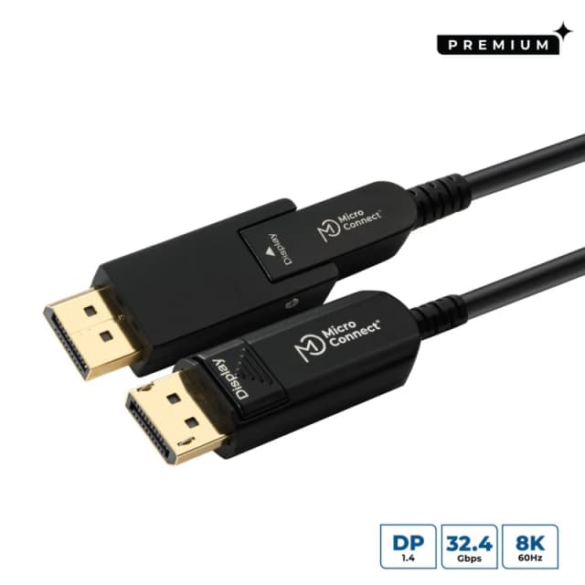 Microconnect DP-MMG-1500MBV1.4OP DisplayPort cable 15 m Black