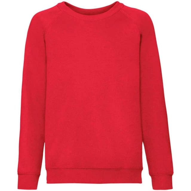 Fruit Of The Loom SS8B boys's Children's sweatshirt in Red