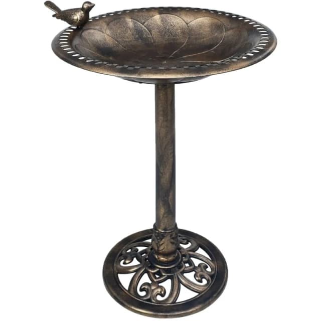 VIDAXL Garden Bird Bath Bronze Plastic Vidaxl 48223