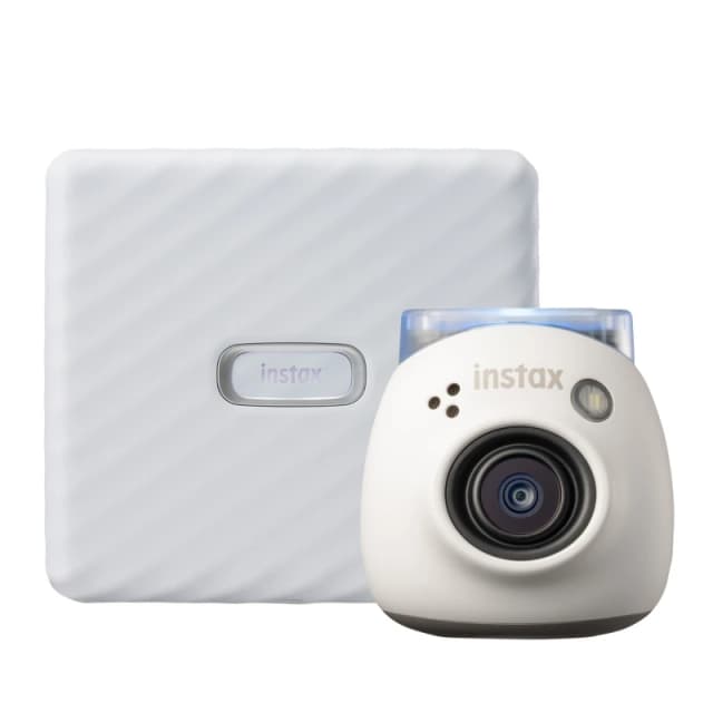 Fujifilm Fujifilm Instax PAL Digital Camera with Link Wide Printer Bundle - Ash White 16812546+16719574