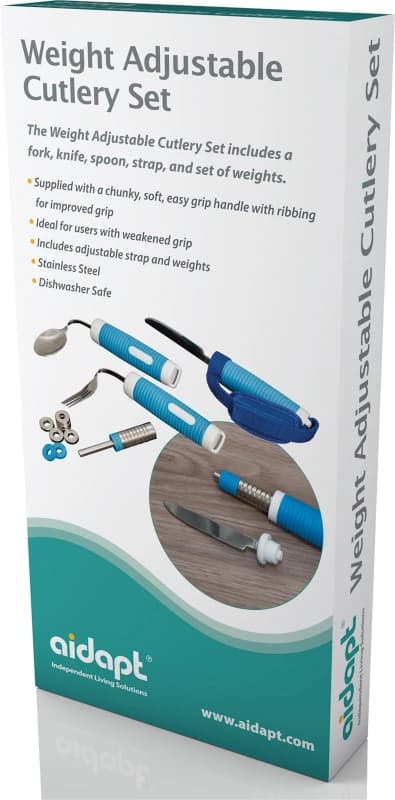 Aidapt Weight Adjustable Cutlery Set Blue