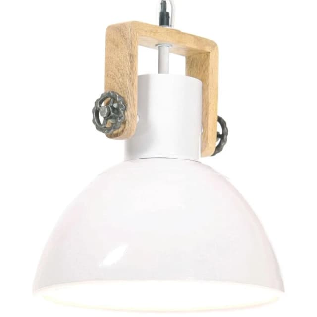 VIDAXL Industrial Hanging Lamp 25 w White Round 30cm E27 Vidaxl 8720286024232