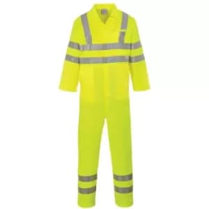 Portwest E042YERXXXL - sz 3XL Hi-Vis Poly-cotton Coverall - Yellow - Yellow