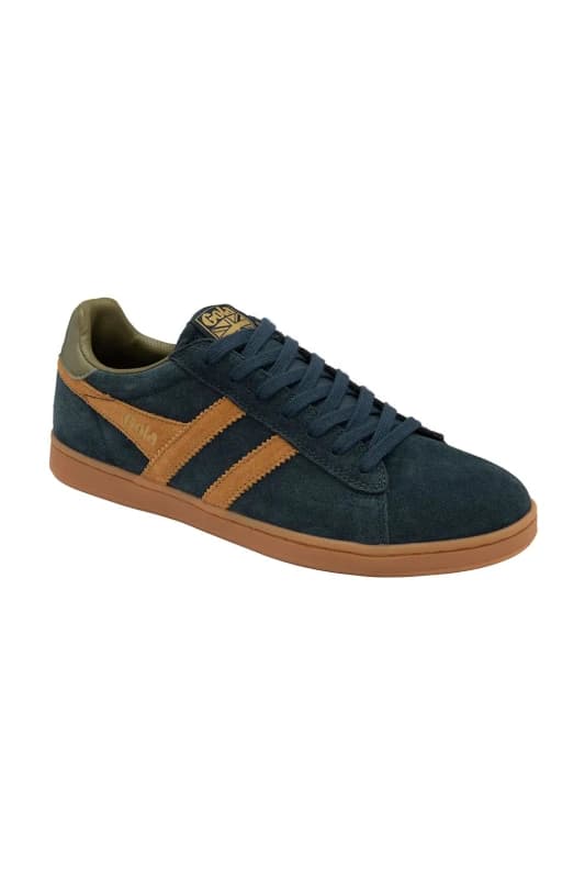 Gola Mens 'Equipe Suede II' Suede Lace-Up Trainers in Navy Size: 6 Navy Male 6