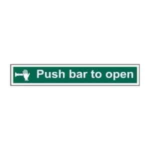 Push Bar to Open - PVC (600 x 100mm)