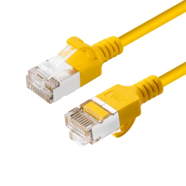 Microconnect V-FTP6A0025Y-SLIM networking cable Yellow 0.25 m Cat6a U/