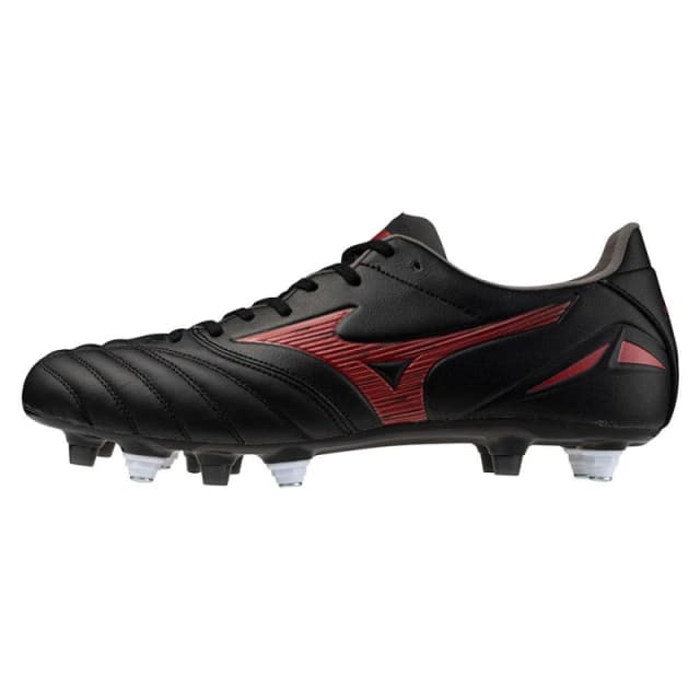 Mizuno Morelia Neo Pro Adults Rugby Boots Black/Red/Black male 9 (43)