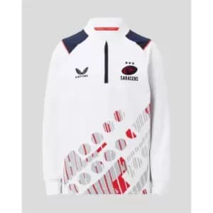Castore Saracens quarter Zip Junior - White
