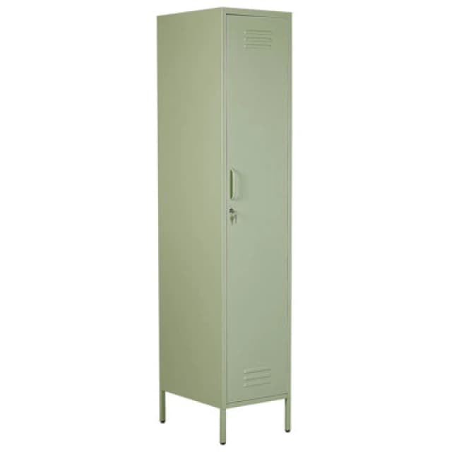 Beliani Storage Unit Frome Metal Light Green